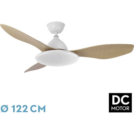 Ventilad Dc Blan/hay Yael 72w 3000-4000-6000k 122d 7200lm 3asp. Remoto+temporizador+memoria (1/2)
