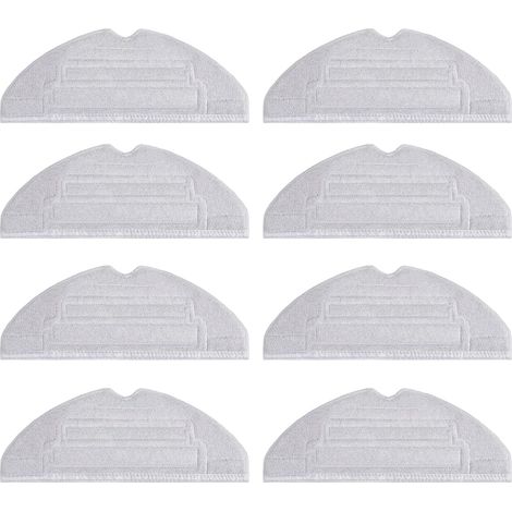 8 Stück VibraRise 2.0 Wischtücher Mop für S8 Pro Ultra Saugroboter, Mikrofaser Wischtuch Ersatzteile Zubehörset (2 Schwingungsbereiche) (1/2)