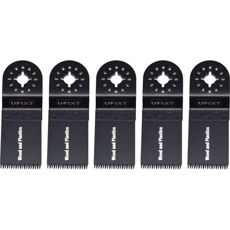 Multi Tool Blades 35mm Wide Course Cut High Carbon Steel HCS For Wood And Plastic 5 pack