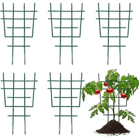 Lot de 6 supports en plastique pour plantes grimpantes, treillis de jardin (1/5)