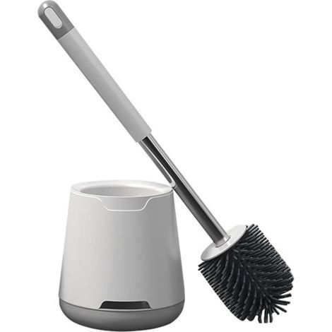 Brosse WC, Brosse de Toilette en Silicone, Balayette WC en Silicone Antibactérienne à Séchage Rapide (1/5)