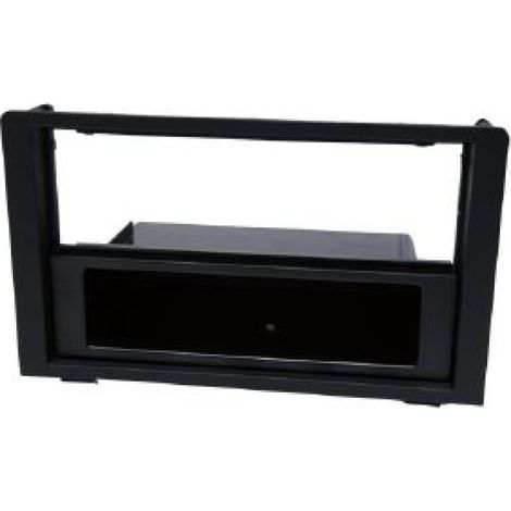 Facade autoradio Saab 9-3 07-12 Noir Avec vide poche