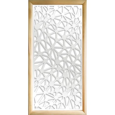 ATOM - Modules décoratifs en bois et PVC - Couleur : blanc - Dimension : 47x94 cm