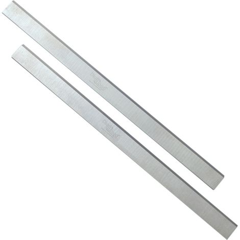 Diamwood – Jeu de 2 fers de raboteuse dégauchisseuse réaffûtables 410mm – Acier HSS pour bois dur et tendre – Coupe nette et précise