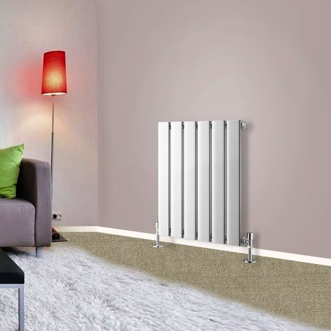 600x408 Horizontal Flat Panel Radiator Bathroom Central Heating Radiators Single Column Chrome