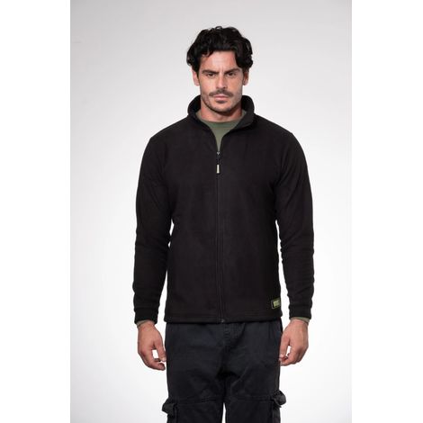 giacca da lavoro in pile wrk "wrk504" colore nero senza cappuccio, tg xxl