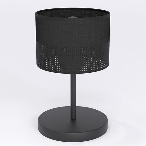 Lampada da tavolo Karbon in acciaio nero opaco
