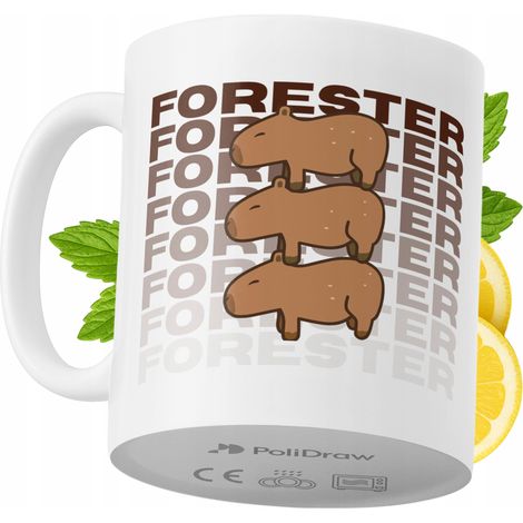 Lustige Kaffeetasse mit witzigem Textdesign für Förster – ideal für Geburtstage, Namenstage, Feiertage und besondere Anlässe. Hochwertige Tasse für Zuhause, Büro und Arbeit. Farbe: Weiß, 330 ml.