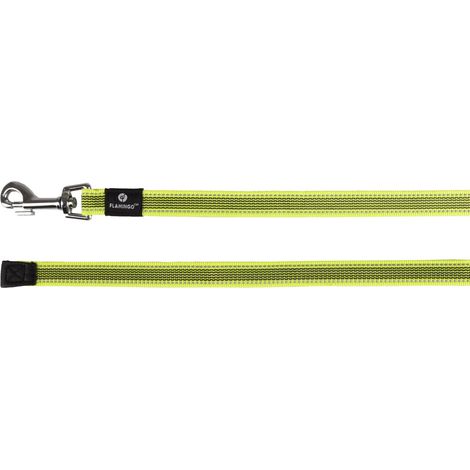Laisse 5 M d'entrainement et à pister Xeno fluo jaune pour chien - Flamingo (1/5)