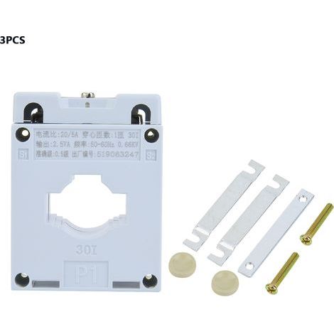 3 Pièces Support Plastique Anti-Flamme pour Transformateur de Courant 0.66KV 0.5 50-60Hz (20/5) - Lot de 3 (1/5)