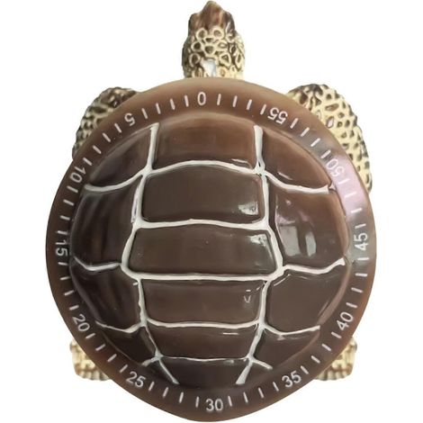 Minuteur mécanique magnétique forme tortue, compte‑à‑rebours cuisine‑boulangerie‑étude‑bureau (1/5)
