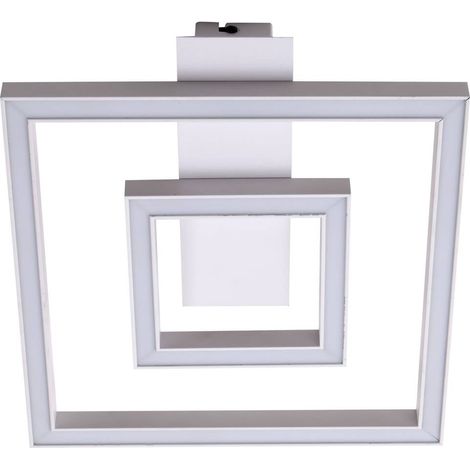 Lindby Lámpara de techo LED 'Madamo' en Blanco Aluminio