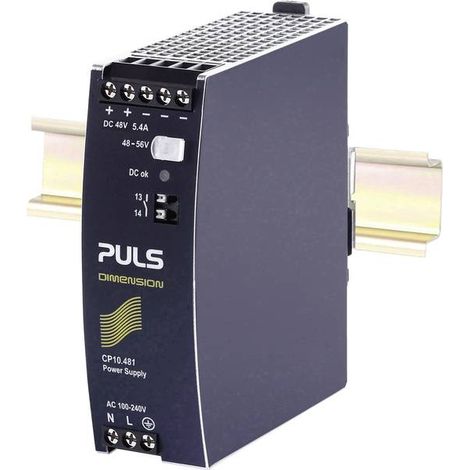 PULS CP10.481 Alimentatore per guida DIN 48 V/DC 5.4 A 259 W Num. uscite:1 x Contenuto 1 pz.
