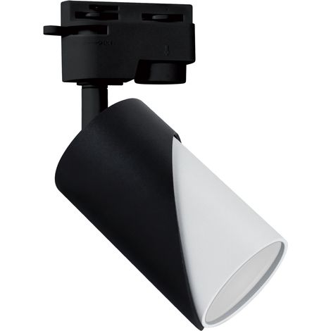 Apparecchio faretto per binario ZEBRA TRA GU10, nero/bianco (1/2)