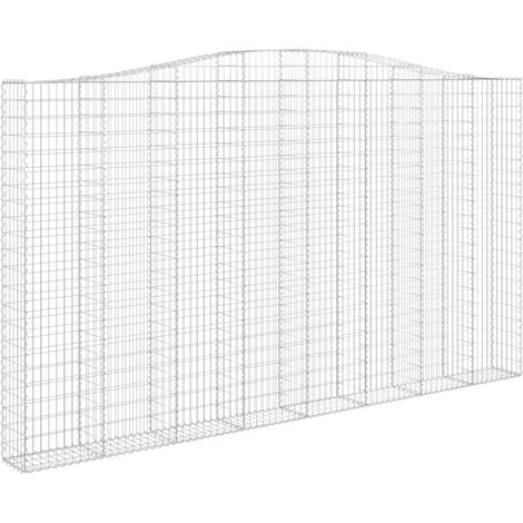 Maison Exclusive - Gabione mit Hochbogen 400x30x220/240 cm Verzin