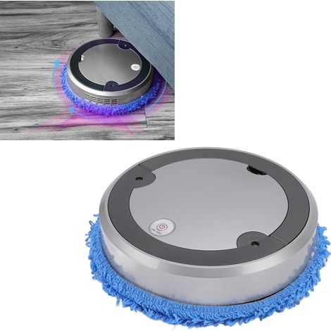 Robot 3 en 1 balayeur, aspirateur et laveur de sols, balayeur intelligent avec fonction d'humidification par pulvérisation, chargement USB. (1/5)