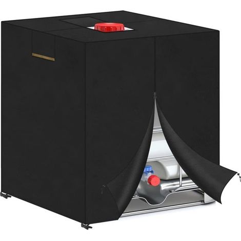Schutzhülle für 1000-Liter-Wassertank – Abdeckplane für IBC-Regenwassertank (120x100x116 cm)