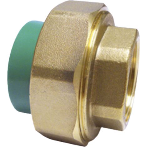 Raccordo Diritto Con Ghiera Filettato Femmina In Ppr Pn 25 25 X 3/4" (1/2)
