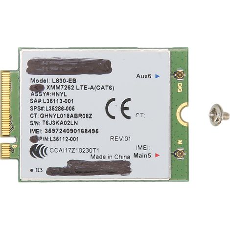 Carte réseau sans fil 4G LTE L830 EB M.2 pour HP EliteBook 640 650 840 850 G5 G6 X360, module de connexion mobile (1/5)