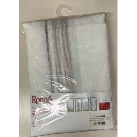 HOME COLLECTIONS - TENDONE CON ANELLI POPPY 140X280 CM TORTORA