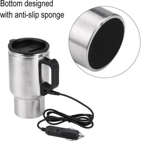 Bouilloire Electrique Chauffe-Eau Cafetière Thé Voiture Camping 12V 450ML - Marque - Modèle - Gris - 120 (1/4)