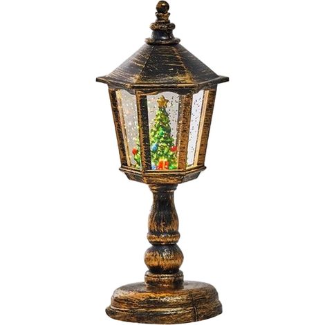 Lanterne Boule À Neige De Noël,Ornements De Fête Saisonniers Décoration de Père Noël avec Boule Lumineuse - pour Salle À Manger Salon Chambre d'amis Adultes Hommes (1/5)