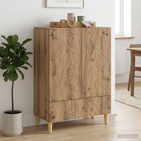 Aparador Roble artisan 66 x 34,5 x 95 cm Madera de ingeniería (1/4)