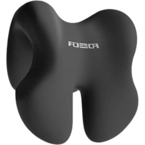 Kopfstütze für Bürostuhl, ergonomische Nackenstütze, Rückenstützkissen für Bürostuhl, abnehmbare Kopfstütze, Nackenstützkissen aus Memory-Schaum, Schwarz (1/5)