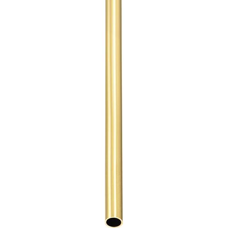 6 mm x 0.5 mm x 300 mm (ODxWall TxL) Brass Tube – 1 Pack – Good for Machinery Equipment DIY Decorative Frame – Round Metal Pipe (1/5)