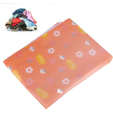 Housse anti-poussière 3D épaisse pour la maison, en PEVA transparent et imperméable, pour vêtements et accessoires, motif floral. (1/5)