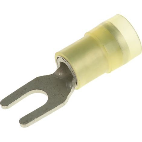 Cosse à fourche à sertir RS PRO Isolé, Jaune 10AWG 6mm² 12AWG 4mm²