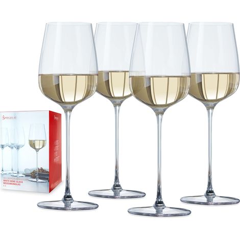 Verres Verres de vin Blanc 4 x 365 ML Transparent (1/5)