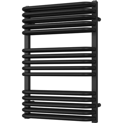 Crossmoor - Black Towel Radiator - H736mm x W500mm (1/3)