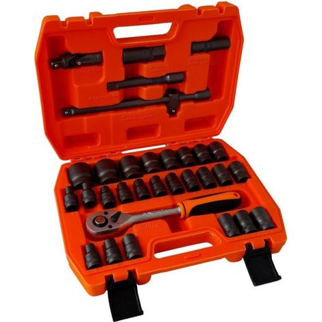 Set 32 bussole 1/2" esagonali e torx 8 - 32mm con cricchetto reversibile A.07072