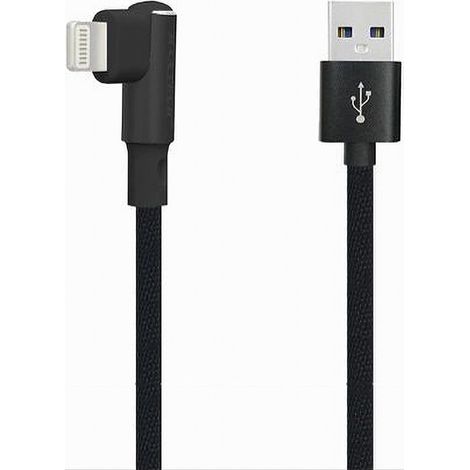 Trade Shop - LIGHTNING-KABEL 90° AUF USB-LADEKABEL KOMPATIBEL MIT IPAD IPOD 1 MT MAXTECH F-IP025 - (1/4)