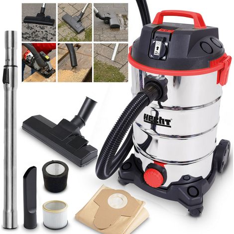Hecht 8335 Z Aspirateur Industriel tout usage puissant de 1400 watts sec et humide avec prise pour appareil (1/5)