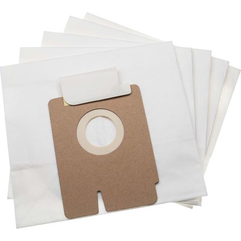 vhbw 5x Staubbeutel kompatibel mit Hoover TFV2017 011, TFV2018 011, TFV2020 013, TFV2125 011 Staubsauger - 18cm x 16cm Beige (1/2)