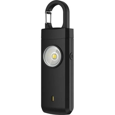Persönlicher Wecker – 130 dB Taschenwecker – Ideales Geschenk für Weihnachten oder Geburtstage, für Schüler, Studenten, Berufstätige, Senioren und Kinder, Schwarz