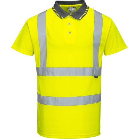 Polo Hochsichtbar Kurzarm Farbe: Gelb Größe 7XL - Portwest