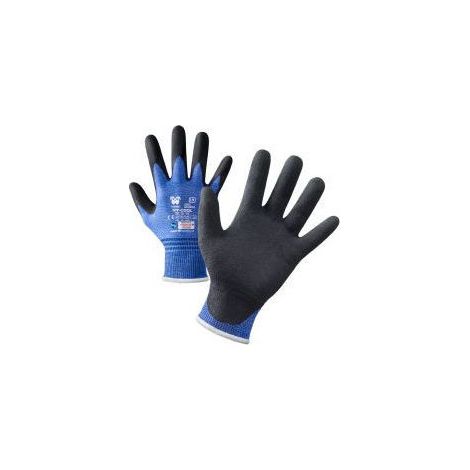 Neri Safety 353135-7 336 NITCUT Guanti Antitaglio Calibro 13 Poliestere Fibra di Acciaio Nitrile Touch Screen Taglia 7 CF12 colore Grigio