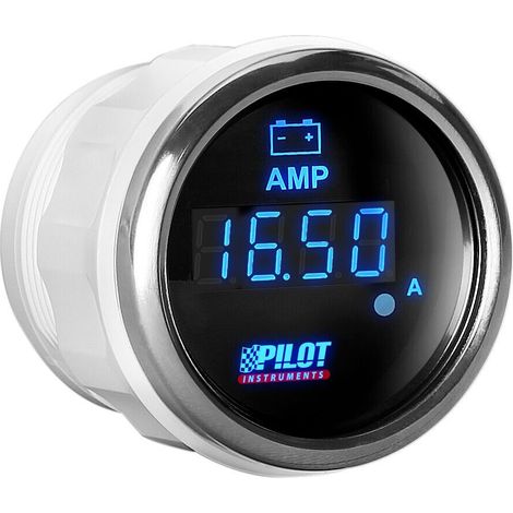 Black Digital Gauge Series, Amperometro - Ø 2” (52 mm)
