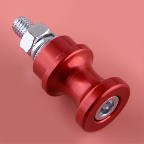 Crochet de fixation rouge M10 en alliage d'aluminium pour treuil, compatible avec les demi-clips en forme de U de 3/8 po et 1/2 po. (1/4)