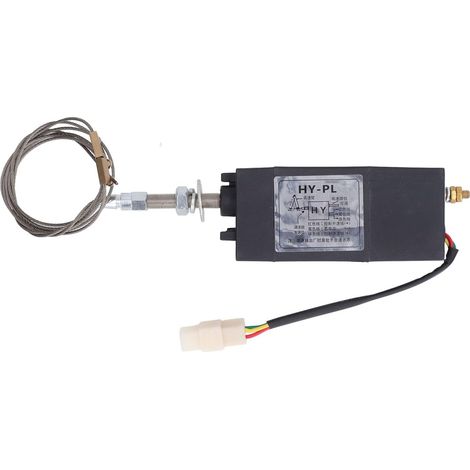 Contrôleur et accélérateur 24 V,électrovanne d'extinction du moteur diesel pour le contrôle d'arrêt, interrupteur de protection en fil d'acier, contrôleur d'accélérateur électrique diesel robust (1/5)