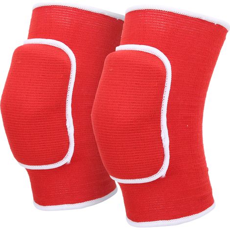 1 Paire de Genouillères Protectrices Épaisses Mousse Coussin pour Danse Yoga Multi-Sports Rouge (1/5)