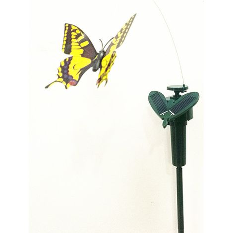 3X Piquets Papillon Fluttering Énergie Solaire Danse Jardin Pieu Decor Extérieur