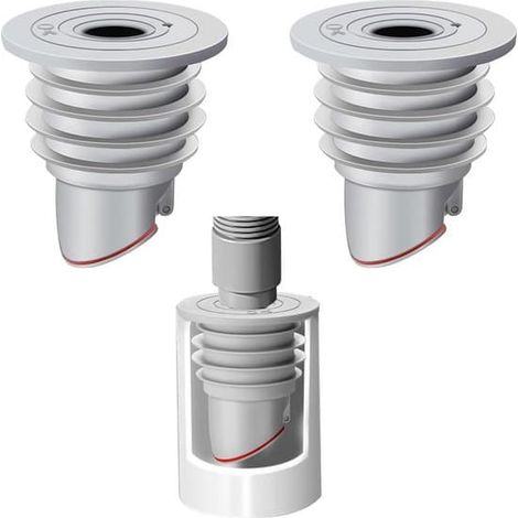 Dailygoods - Joint de tuyau de vidange en 2 parties - Joint torique en silicone - Joint d'étanchéité pour tuyau de vidange - Matériau PVC - Machine à laver - 2 pièces
