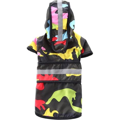 1 manteau imperméable réfléchissant pour chiot, vêtement pour chat ou chien, poncho camouflage (1/5)