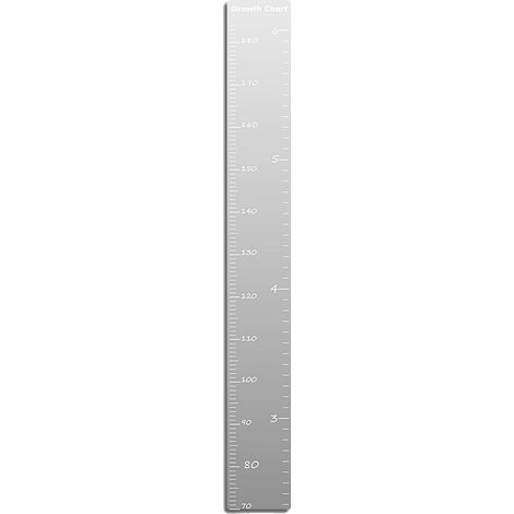 Miroir de Croissance, Suivi de Hauteur Décoratif, Installation Facile, comme indiqué (1/2)