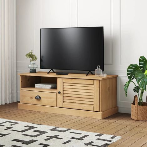Mobile Porta TV VIGO 106x40x40 cm in Legno Massello di Pino (1/5)