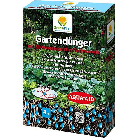 Engrais pour jardin GreenPlan + réservoir d'eau 3D 4 kg